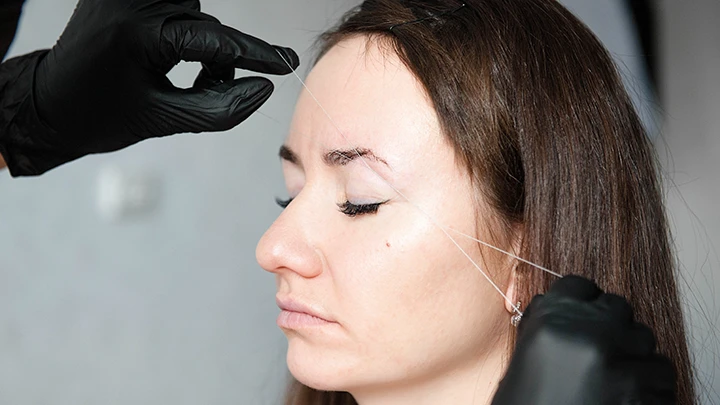 Depilación con hilo